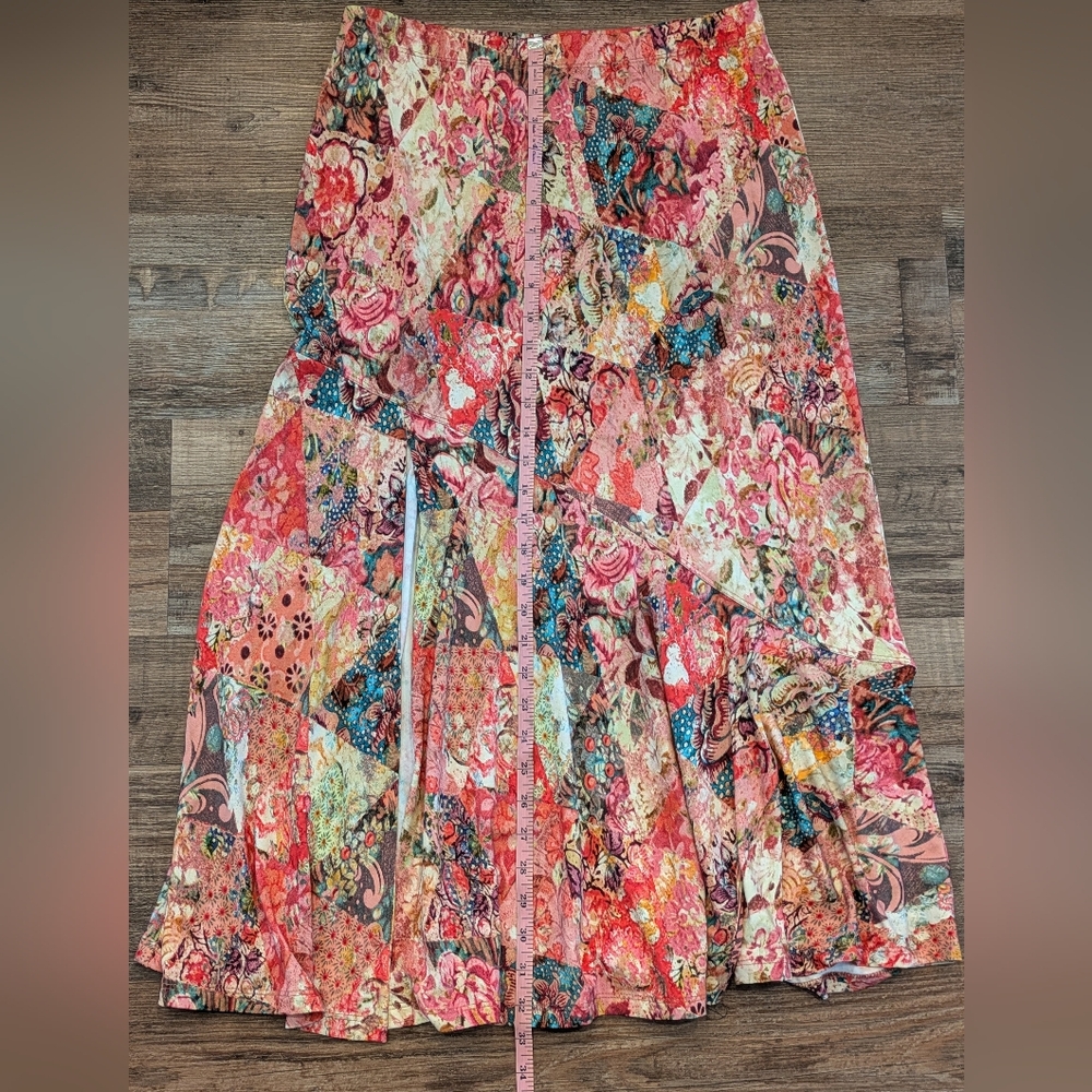 Peruvian Connection Colorful Patchwork Print Maxi… - image 5